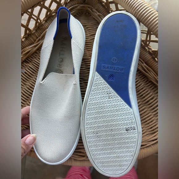 Rothy’s The Original Slip On Sneaker in Sand - Picture 4 of 6